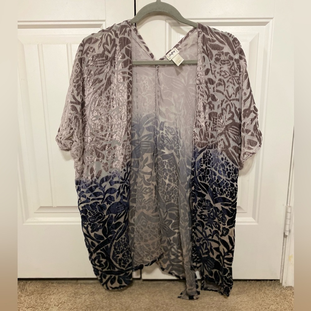 Daytrip oversized open velvet boho Cardigan XS/S